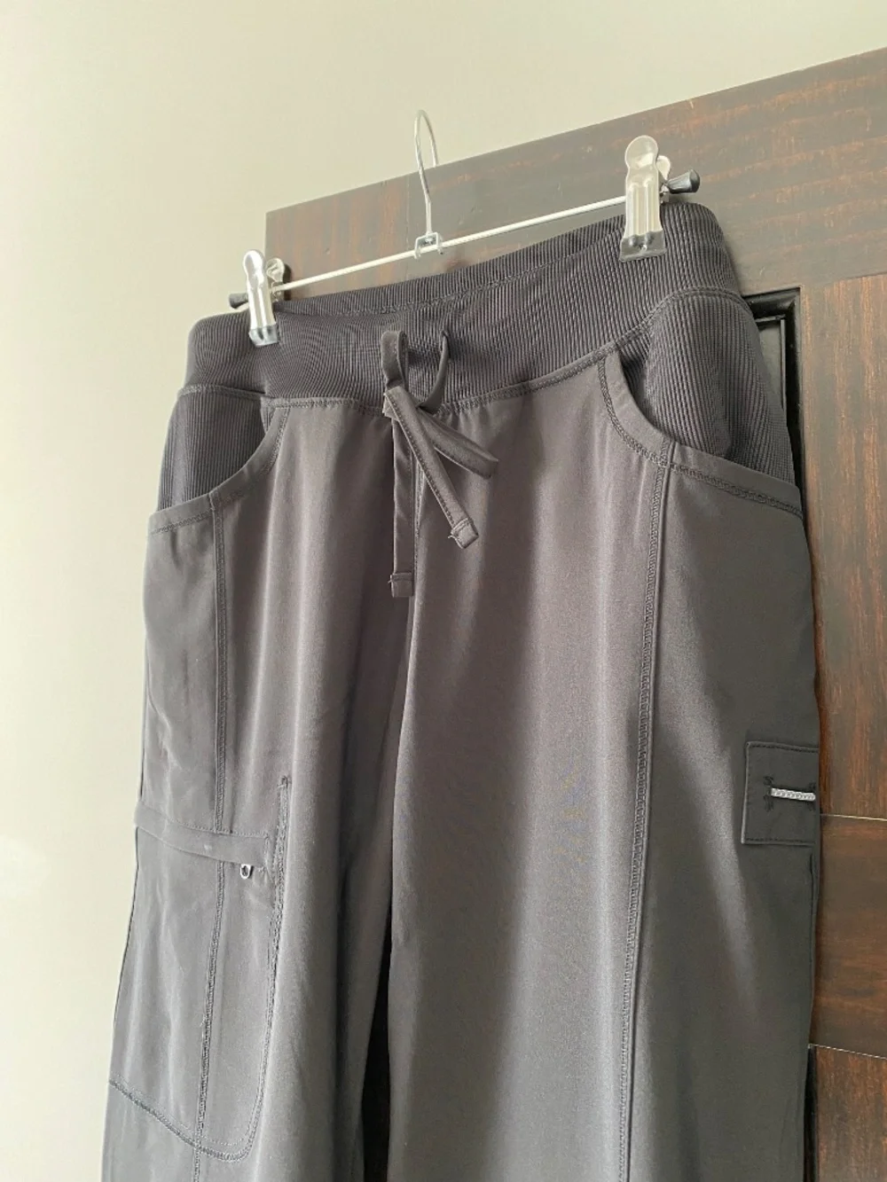 Infinity Scrub Pants Women’s M Black Stretch Drawstring Medical Uniform - Picture 4 of 11